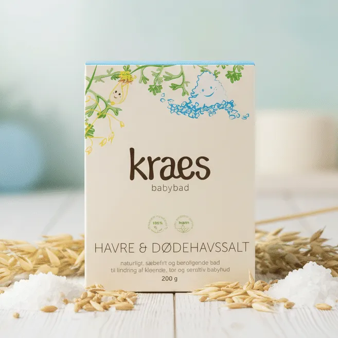 Kraes Udfordret Hud-pakke babybad og balm