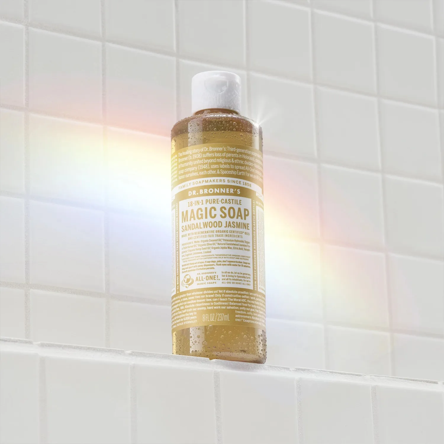 Dr. Bronner's Pure-Castile Sandalwood Jasmine flydende sæbe 2 oz