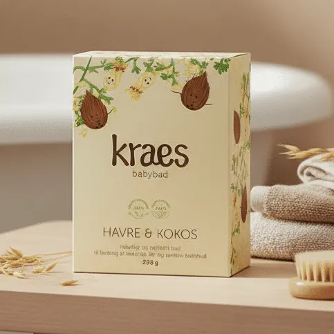 KRAES BabyBad Rød Numse blesæt 3 dele mild