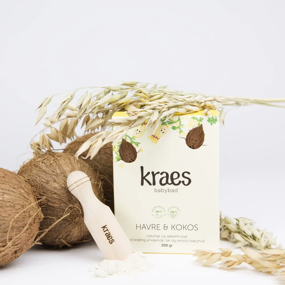 KRAES Tør hud pakke babybad og balm til børn