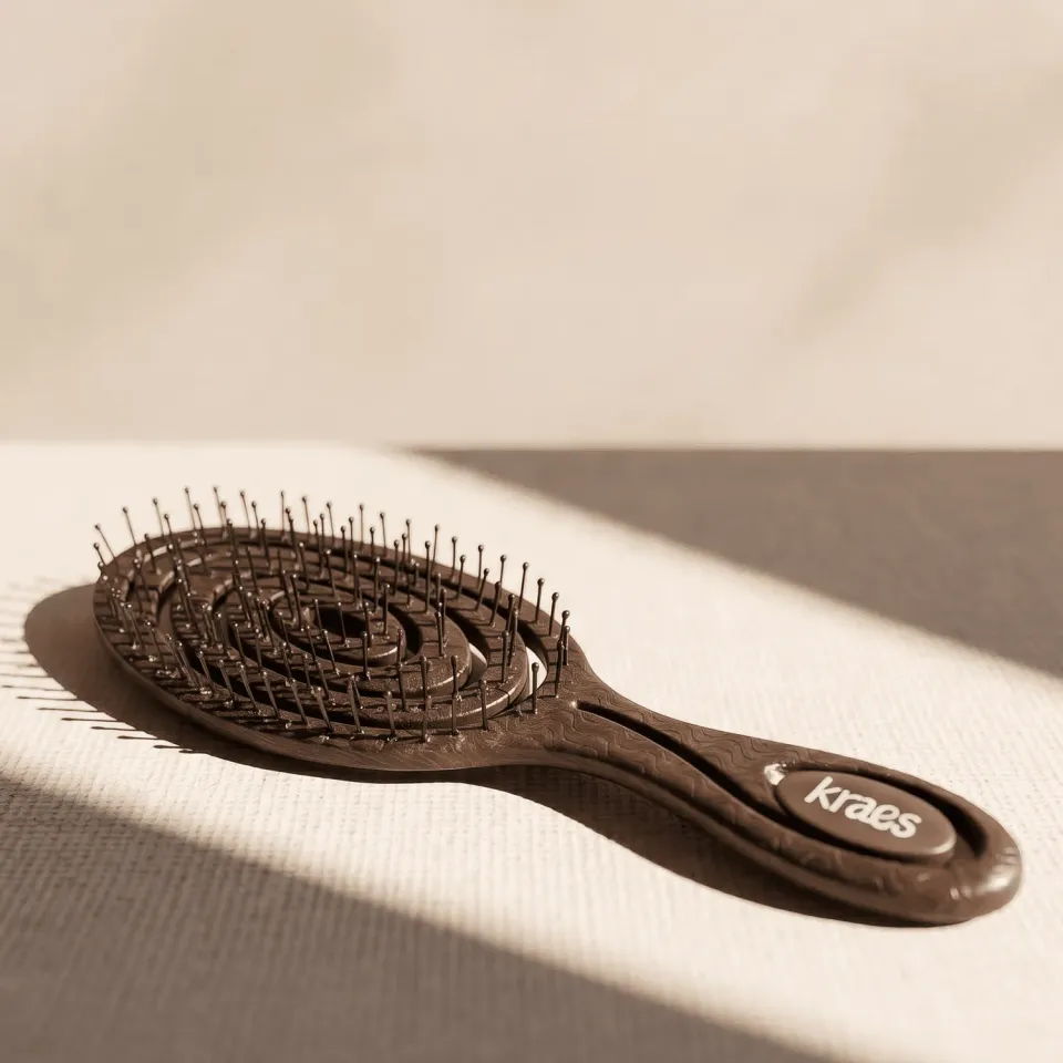 Kraes Magic Detangler hårbørste kaffegrums