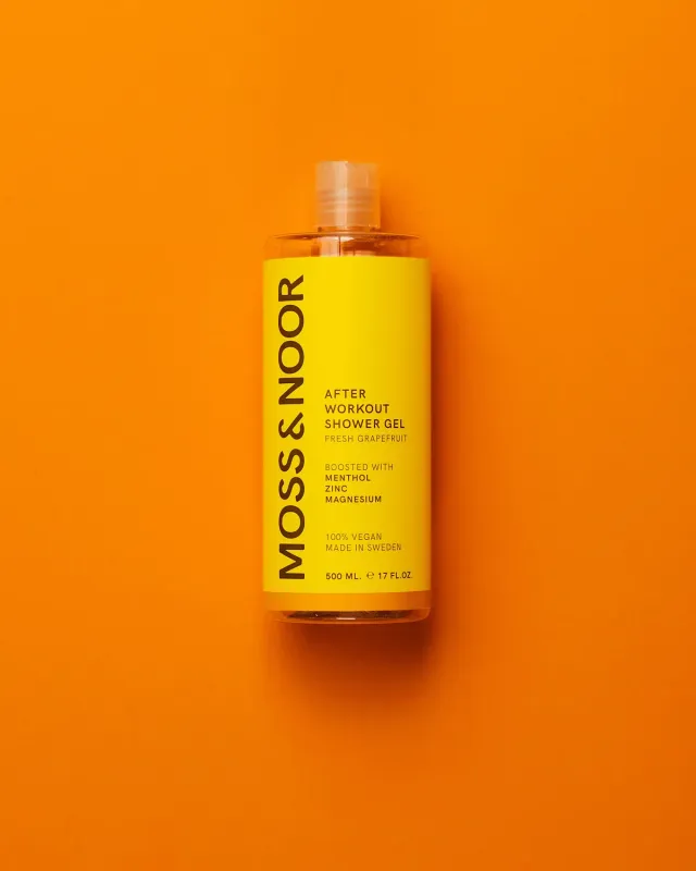 Moss Noor After Workout showergel Fresh Grapefruit 500 ml kølende