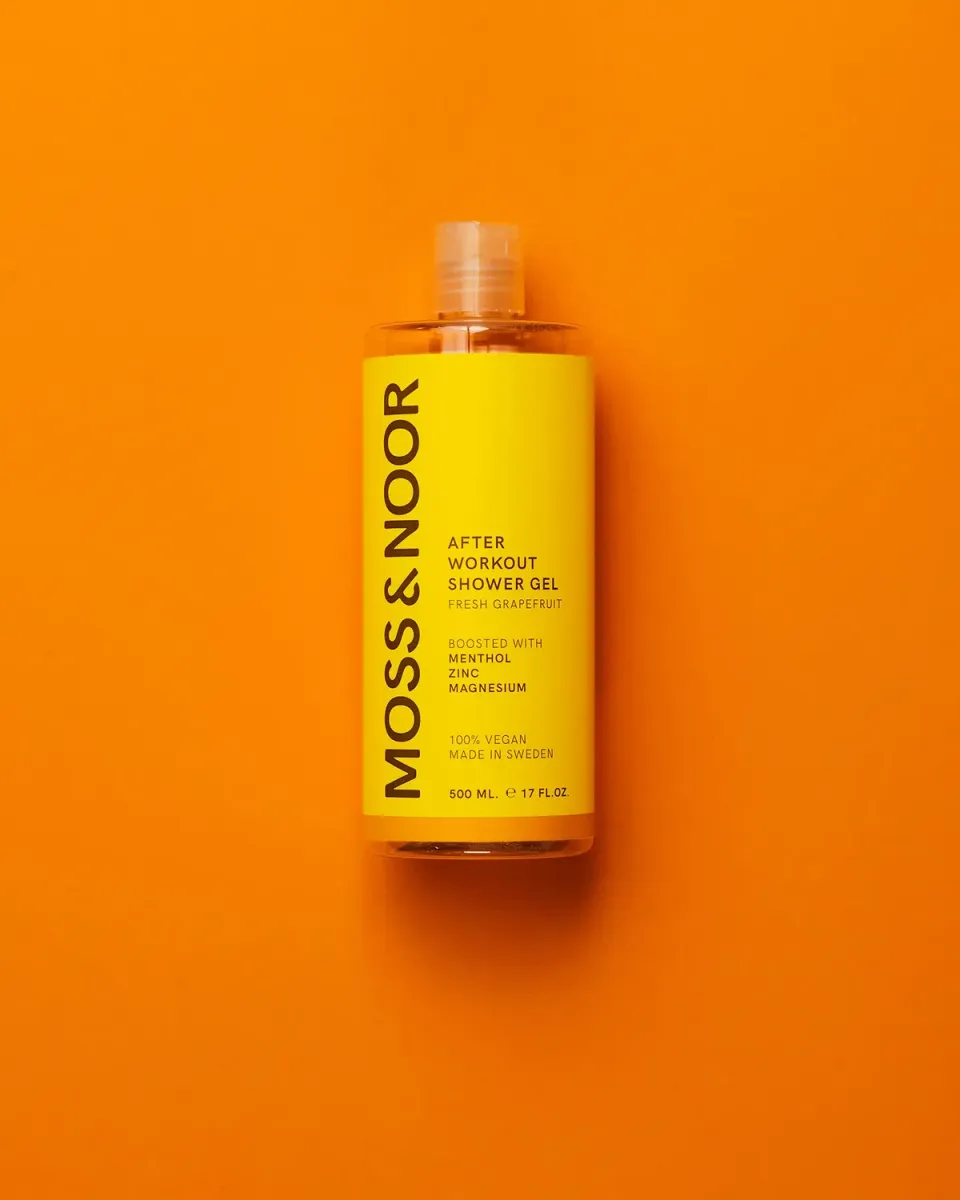 Moss Noor After Workout showergel Fresh Grapefruit 500 ml kølende