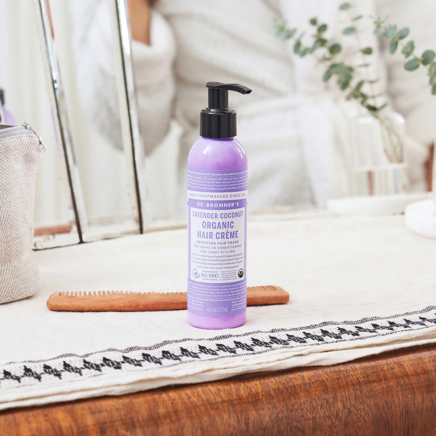 Dr. Bronner's Organic Hair Creme hårcreme Lavender 177 ml