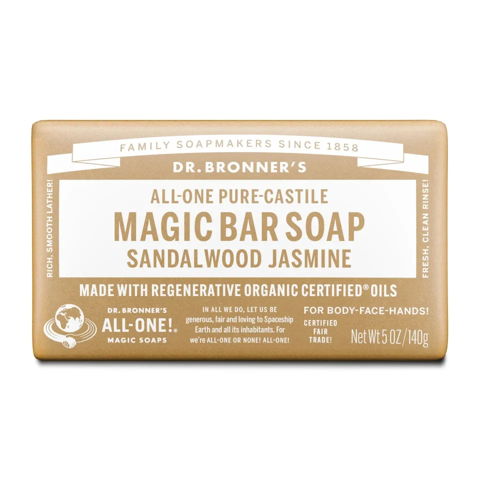 Dr. Bronner's Sandalwood Jasmine sæbebar 5 oz