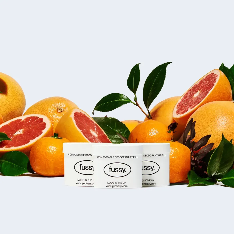 Fussy Wide Eyed Refill Pack deodorant 3-pak citrus