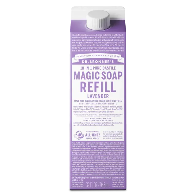 Dr. Bronner's Pure-Castile Magic Soap flydende sæbe 32 oz lavendel
