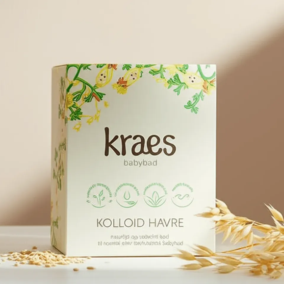 KRAES Babybad kolloid havre 200 g – sæbefrit