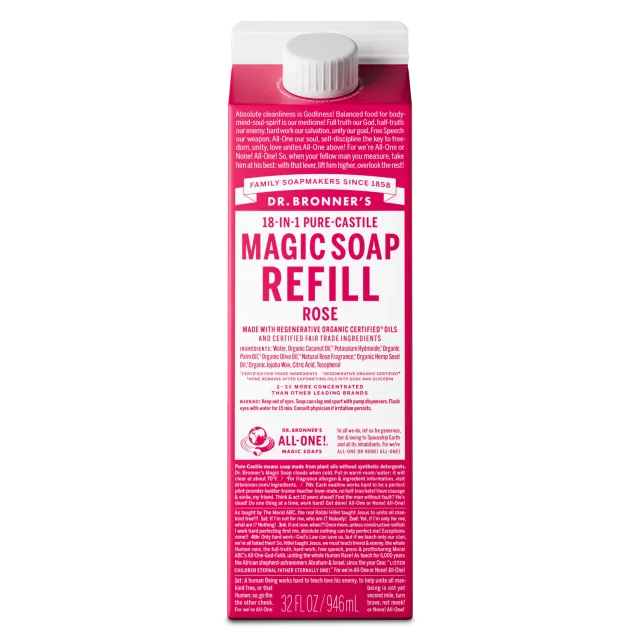Dr. Bronner's Pure-Castile Magic Soap sæbe 32 oz rose