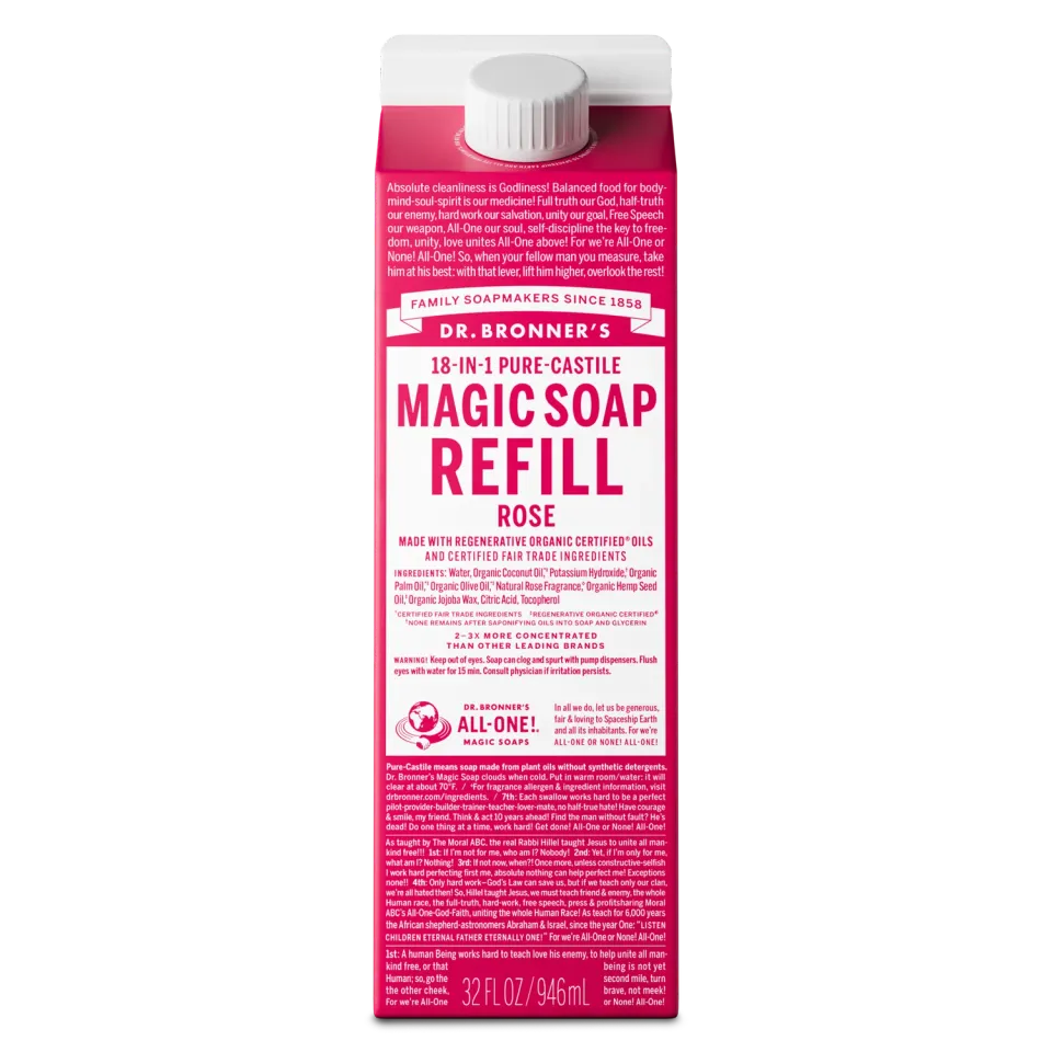 Dr. Bronner's Pure-Castile Magic Soap sæbe 32 oz rose