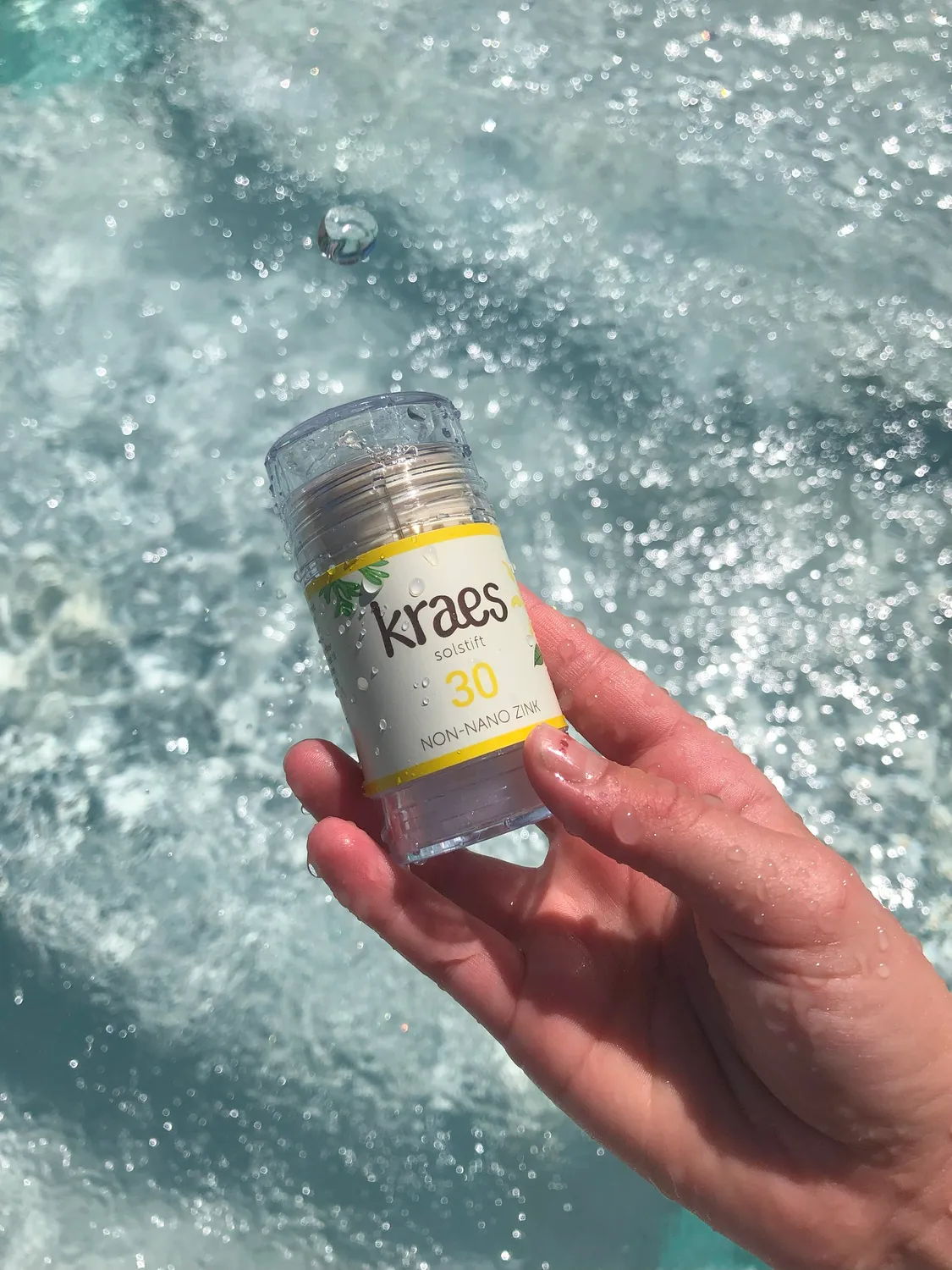 KRAES Solsikker solstift SPF 30 til børn vandfast