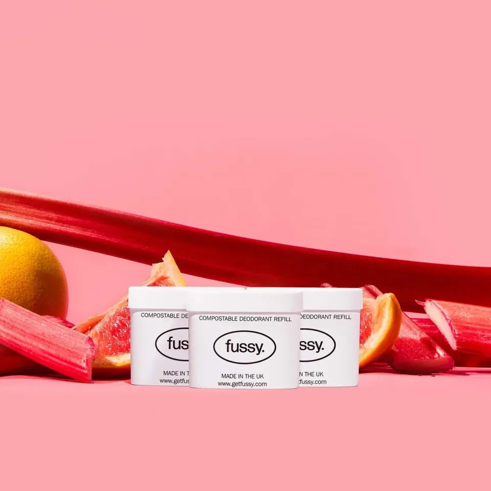 Fussy Rhubarb Rush Deodorant Refill 3-pak Sød