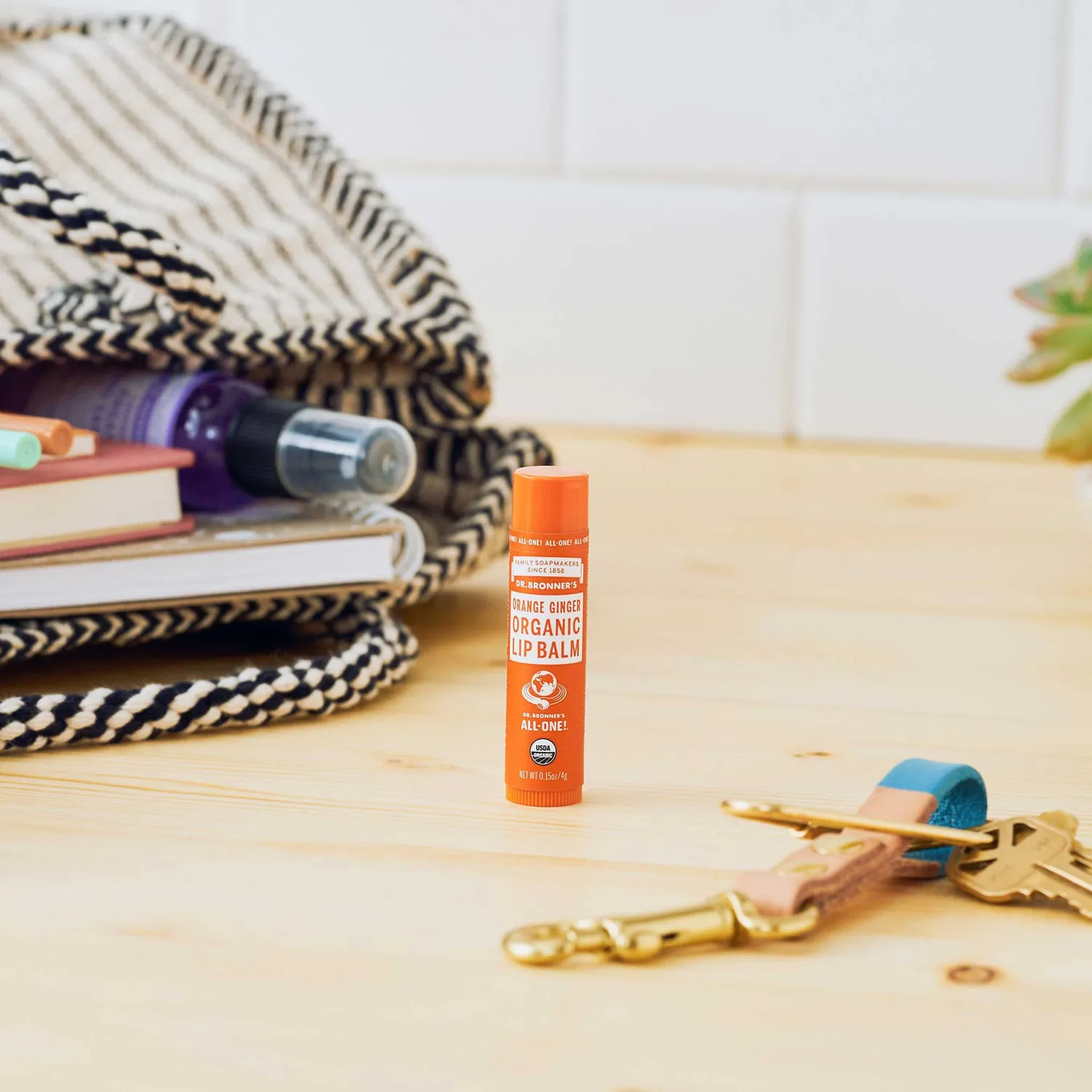 Dr. Bronner's Orange Ginger læbepomade 4,25 g mild
