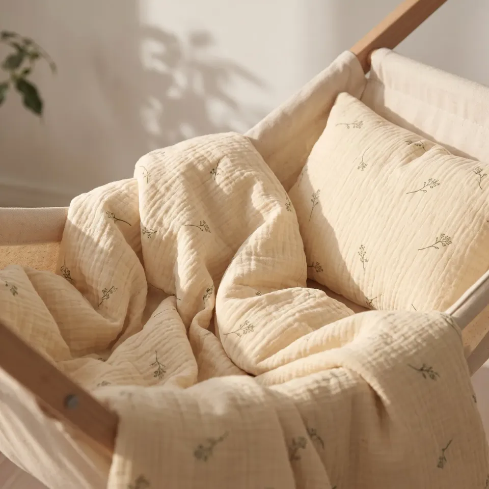KRAES Baby sengesæt muslin 70x100 – økologisk
